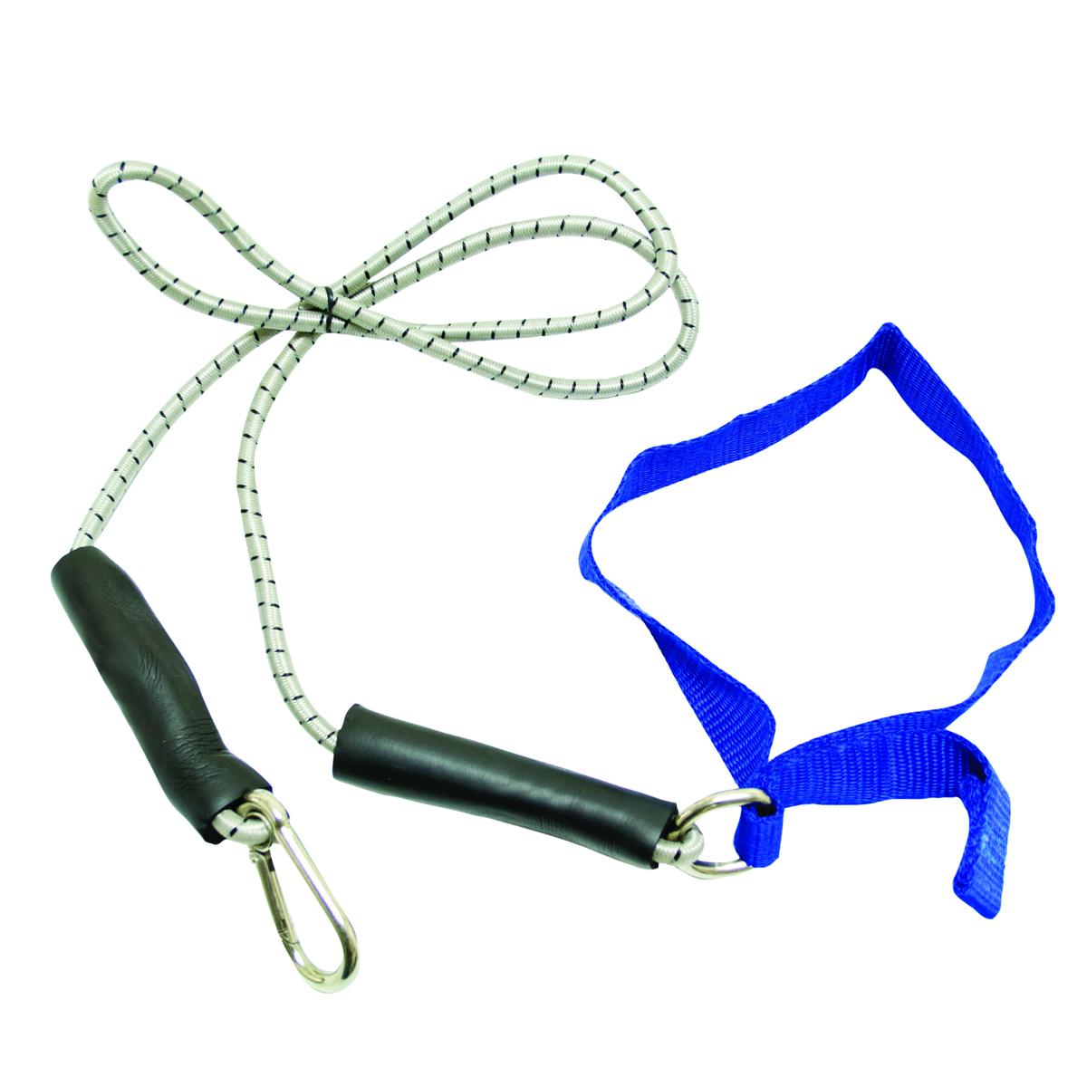 CanDo exercise bungee cord with attachments 4' Blue - heavy