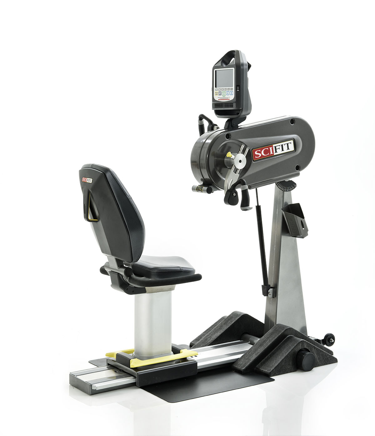 SciFit PRO1 Upper Body Exerciser Adjustable Tilt Head and Cranks Wheelchair Platform 6 Taller Mast Standard Seat