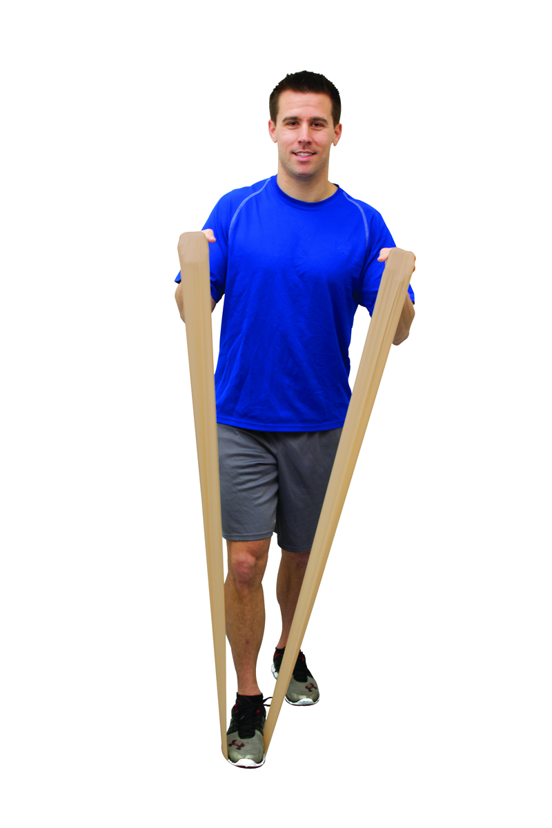 Val-u-Band Resistance Bands Dispenser Roll 50 Yds. Pear-Level 0/7 Latex-Free
