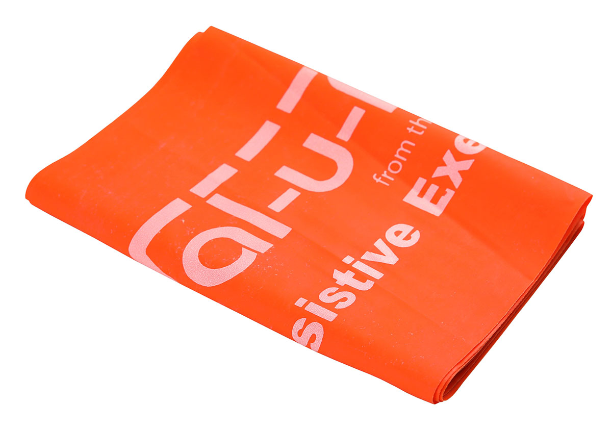 Val-u-Band Resistance Bands Pre-Cut Strip 5' Orange-Level 2/7 Contains Latex