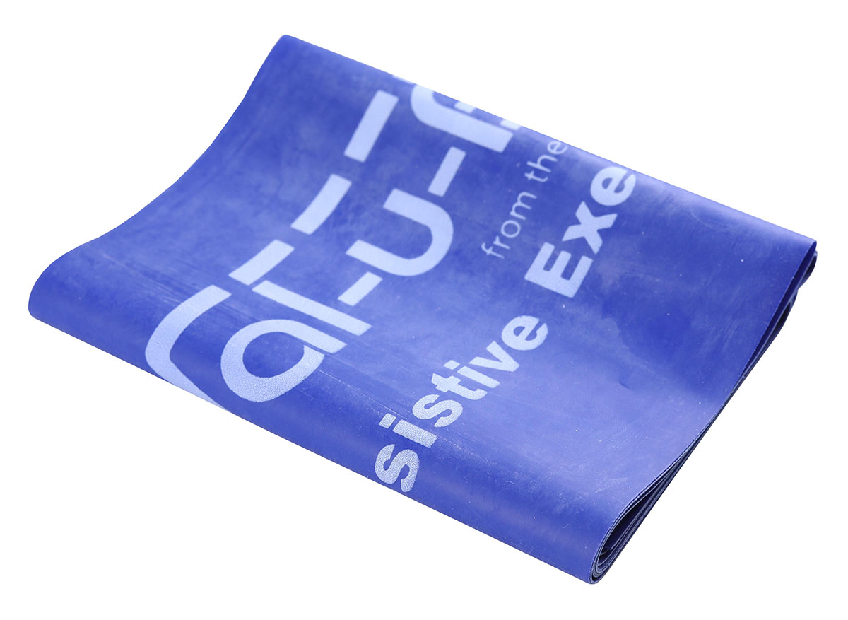 Val-u-Band Resistance Bands Pre-Cut Strip 5' Blueberry-Level 4/7 Contains Latex