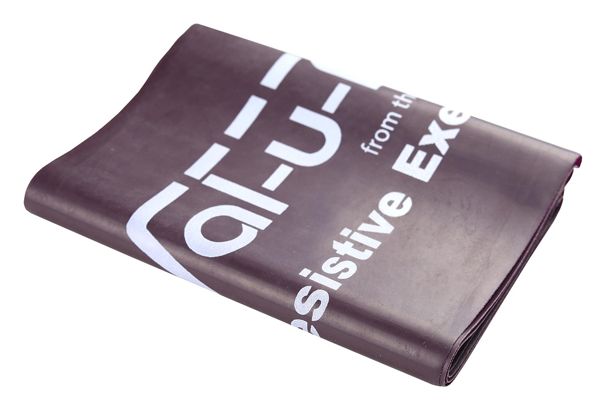Val-u-Band Resistance Bands Pre-Cut Strip 5' Plum-Level 5/7 Contains Latex