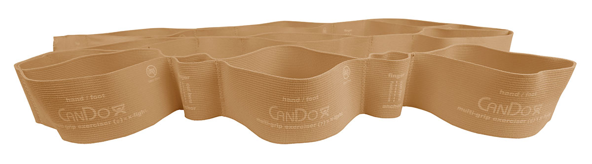 CanDo Multi-Grip Exerciser 6 Foot Exerciser XX-Light Tan