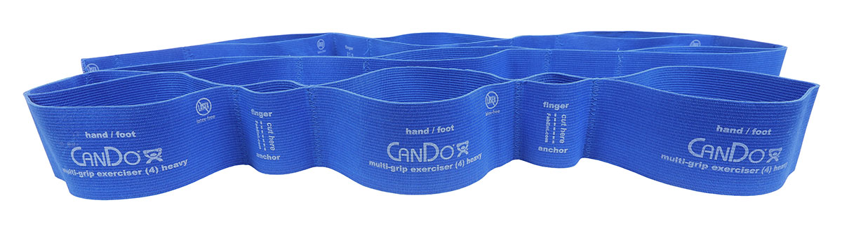 CanDo Multi-Grip Exerciser 6 Foot Exerciser Heavy Blue Case of 24