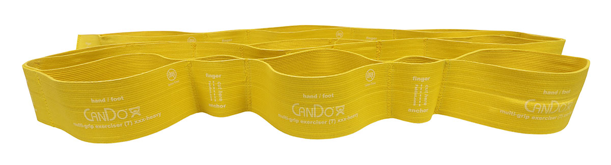 CanDo Multi-Grip Exerciser 6 Foot Exerciser XXX-Heavy Gold Case of 24