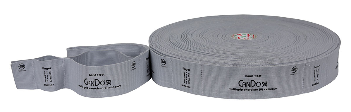 CanDo Multi-Grip Exerciser 30 Yard Roll XX-Heavy Silver