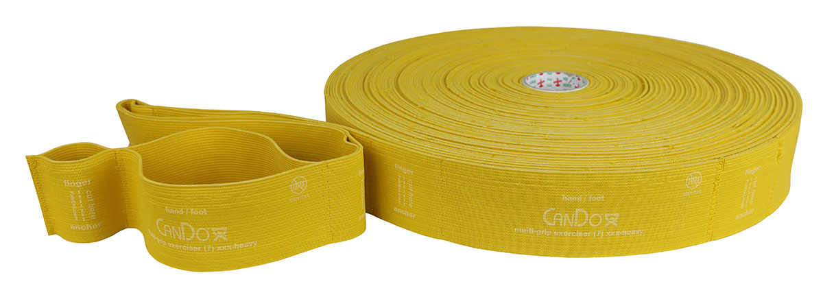 CanDo Multi-Grip Exerciser 30 Yard Roll XXX-Heavy Gold