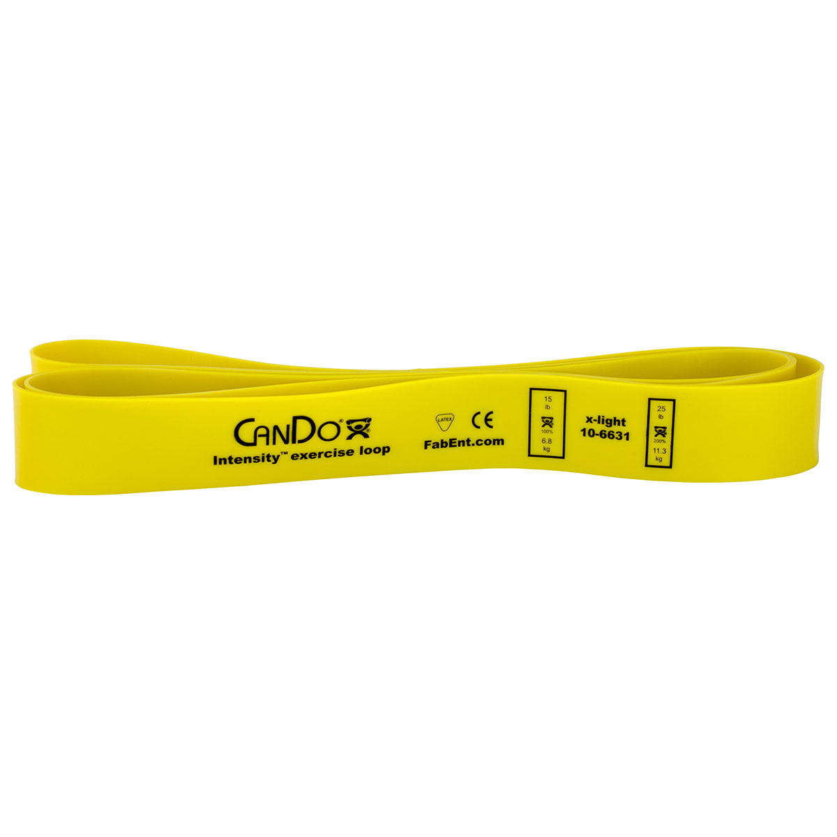 CanDo Intensity Loop 40 Exerciser X-Light Yellow 15 - 25 lb