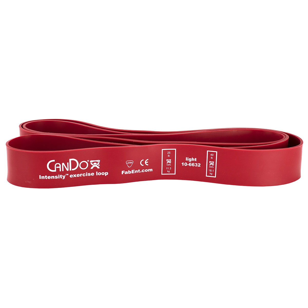 CanDo Intensity Loop 40 Exerciser Light Red 25 - 40 lb
