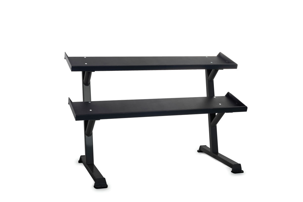 Inflight Fitness 69 2-Tier Dumbbell Rack Tray Style