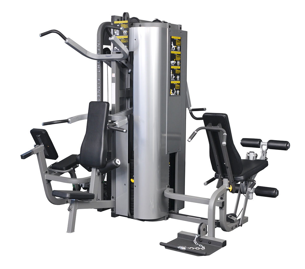 Inflight Fitness Liberator Training System Three Stacks Four Stations Full Shrouds