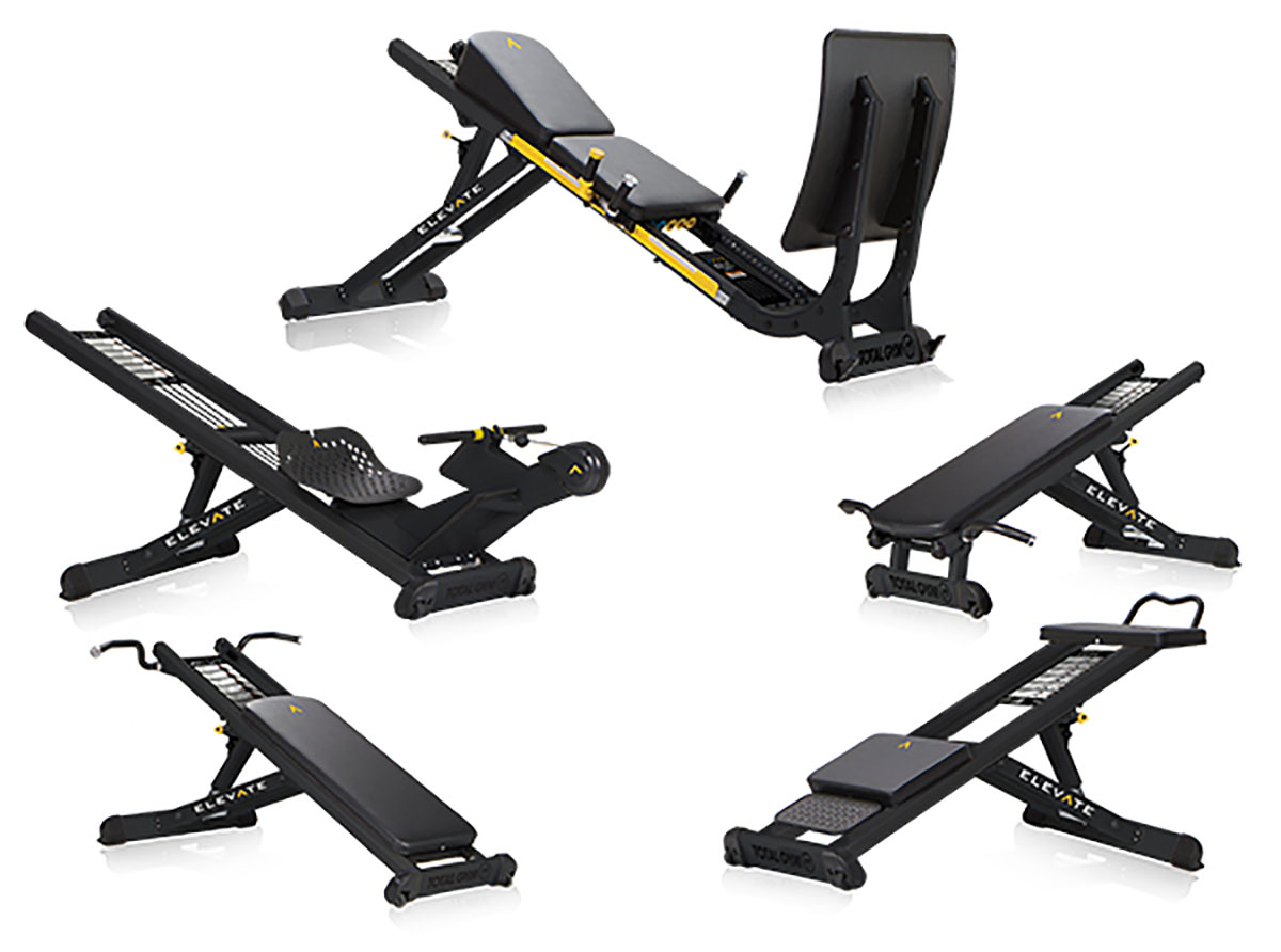 Total Gym ELEVATE Circuit; 5-piece; Includes Jump Pull-Up Press Row ADJ and Core ADJ