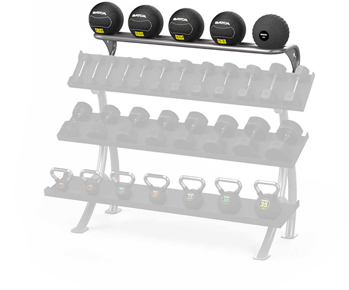 Batca Fitness Systems Optional Ball Rack for 3 Tier 6' Dumbbell Rack