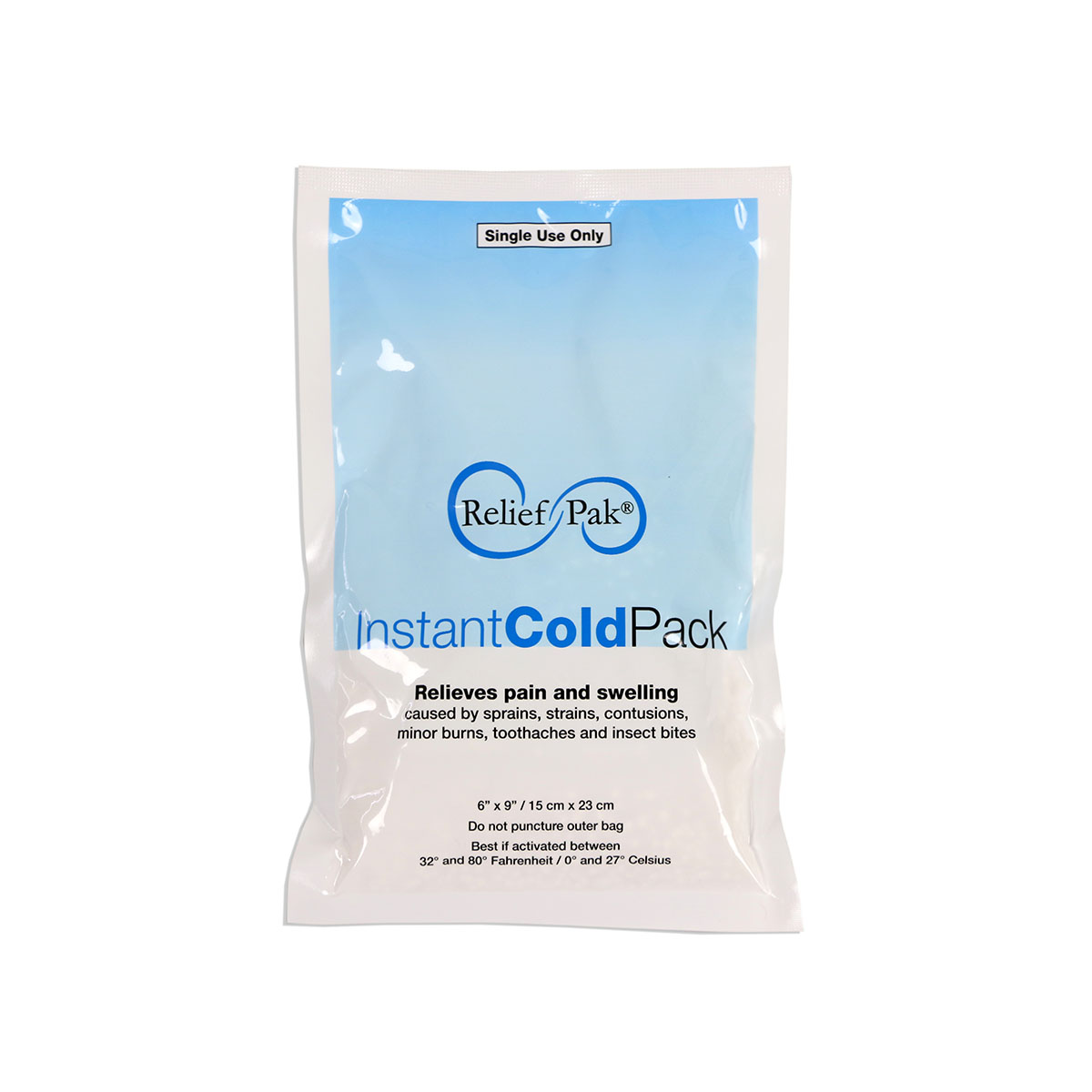 Relief Pak Instant cold compress standard 6 x 9 - Case of 12