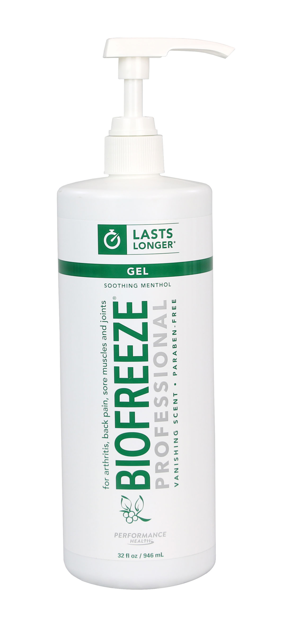Biofreeze Professional Colorless Gel 32 oz pump case of 16