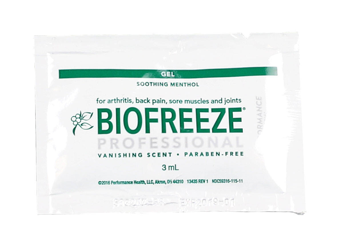 Biofreeze Professional Green Gel 3 gm single gel pack