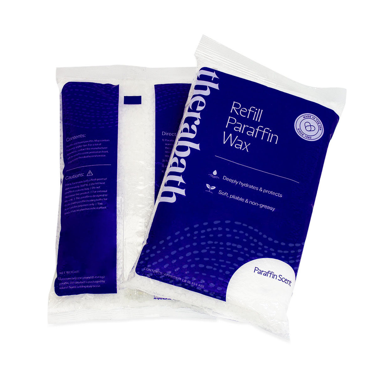 Therabath Refill Paraffin Wax 6 x 1-lb Bags of Beads Scent-Free Swiss Labeling