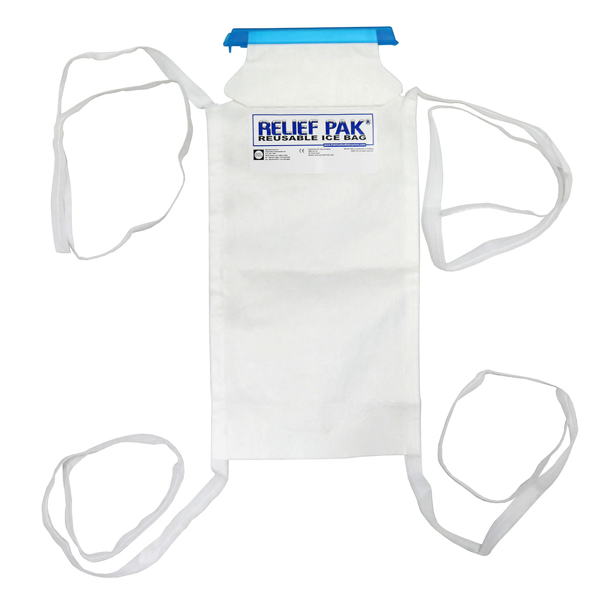 Relief Pak Insulated Ice Bag - Tie Strings - large - 7 x 13
