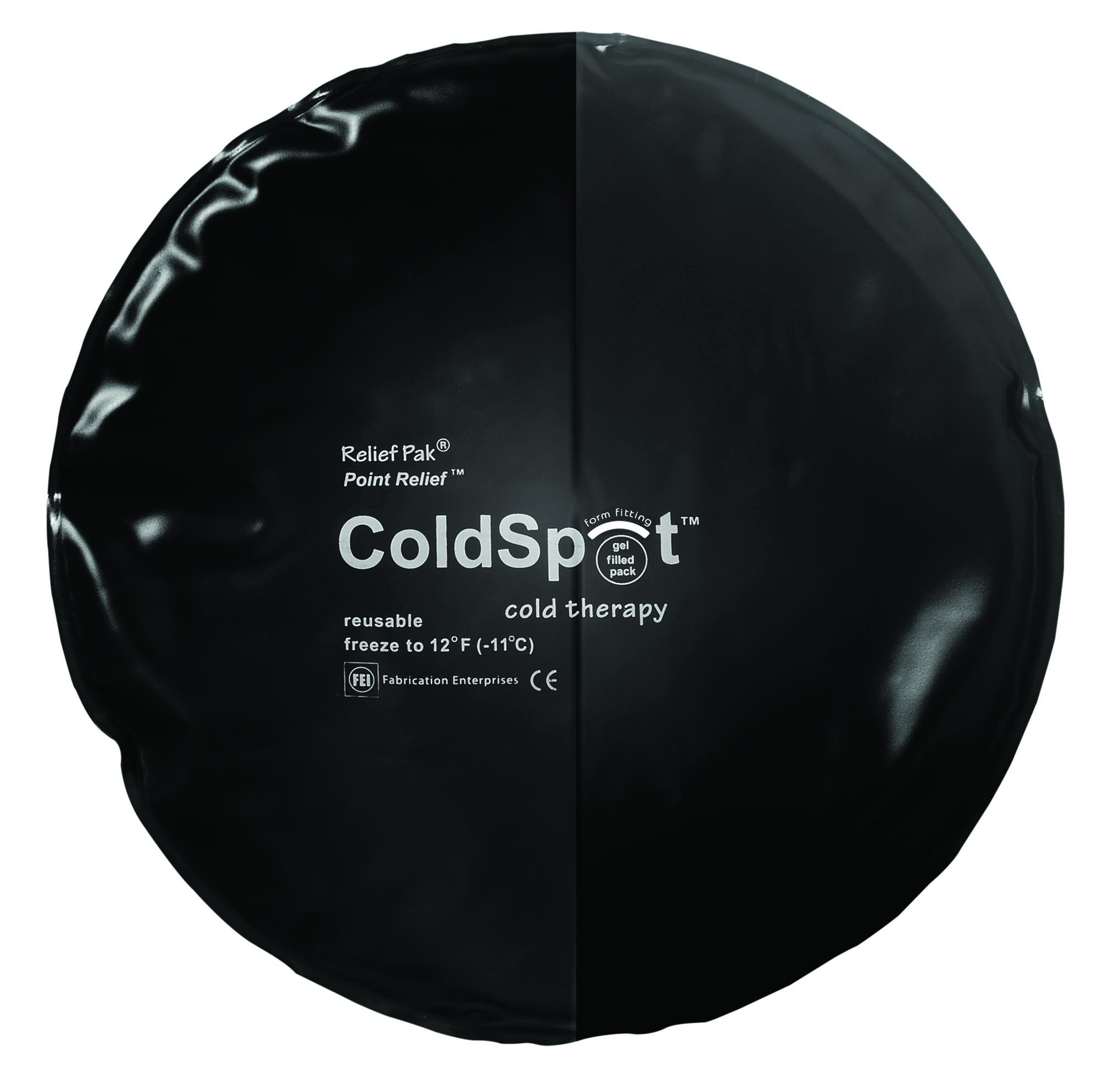 Relief Pak ColdSpot Black Urethane Pack - circular - 10 diameter