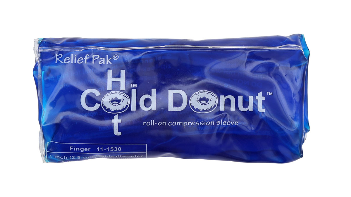 Relief Pak Cold n' Hot Donut Compression Sleeve - finger (for up to 1 circumference)