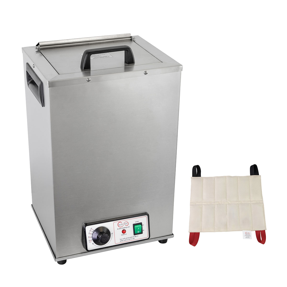 Relief Pak Heating Unit with Metal Top 4-Pack Capacity Stationary with (4) Standard Packs 220V