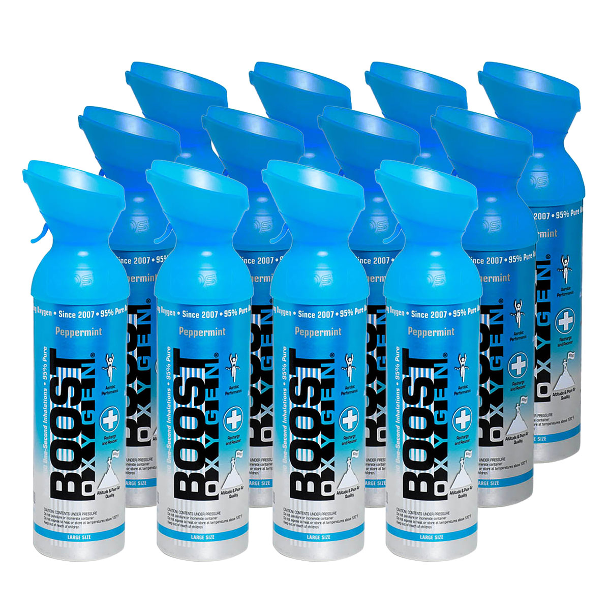 Boost Oxygen Peppermint Large (10-Liter) Case of 12