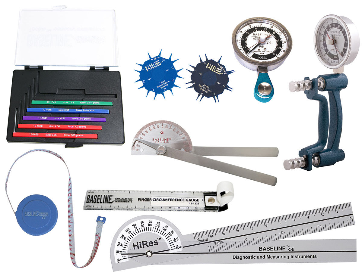 Baseline Hand Evaluation - 8-piece Set - Features Standard 200 lb HHD & 50 lb HPG