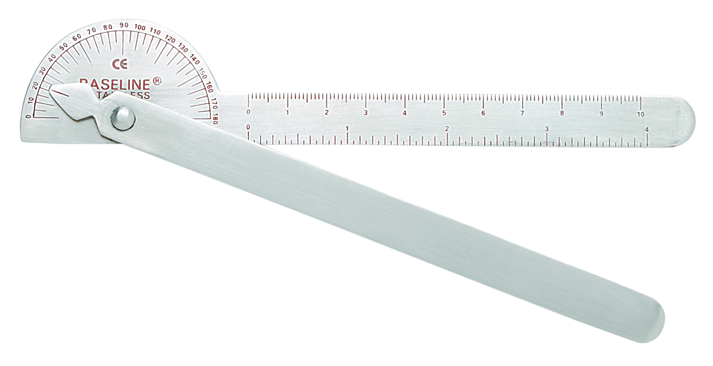 Baseline Metal Goniometer - 180 Degree Range - 6 inch Legs - Robinson