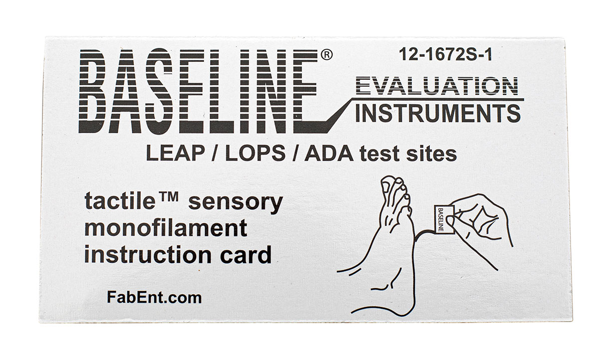 Baseline Tactile Monofilament - ADA/LEAP/LOPS - Disposable w/sleeve - 5.07 - 10 gram - 25 ea.