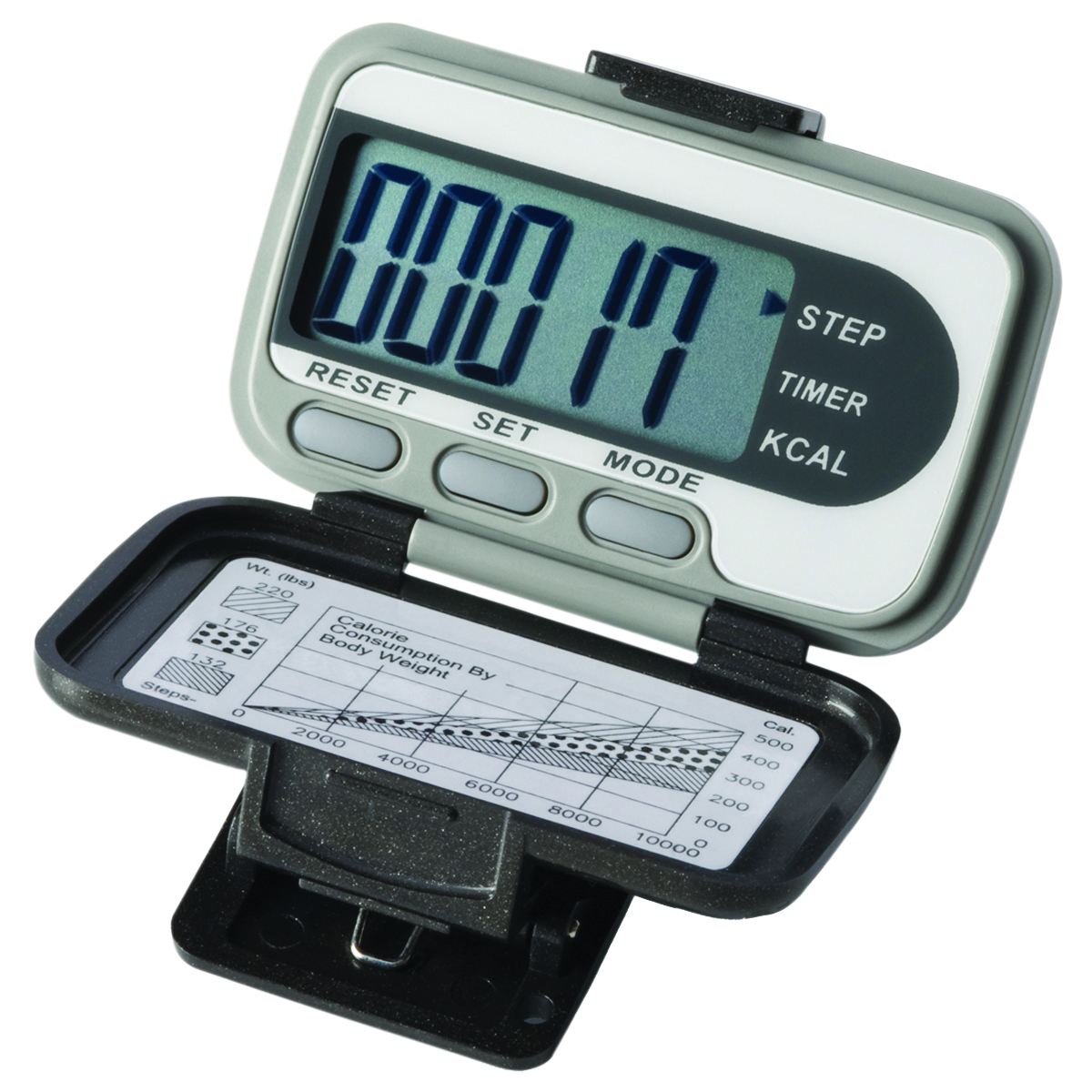 Ekho Pedometer - Deluxe - Steps Distance Calories and Activity Time - Case of 25