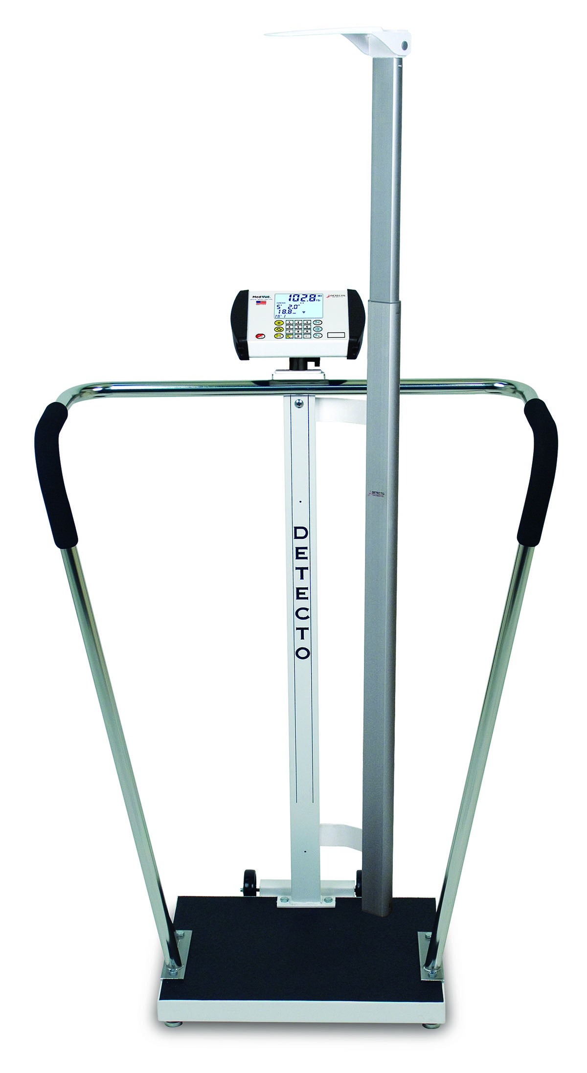 Detecto 6854DHR Bariatric Scale Digital 600 lb x .2 lb / 270 kg x .1 kg 18 x 14 Platform DHR AC Adapter
