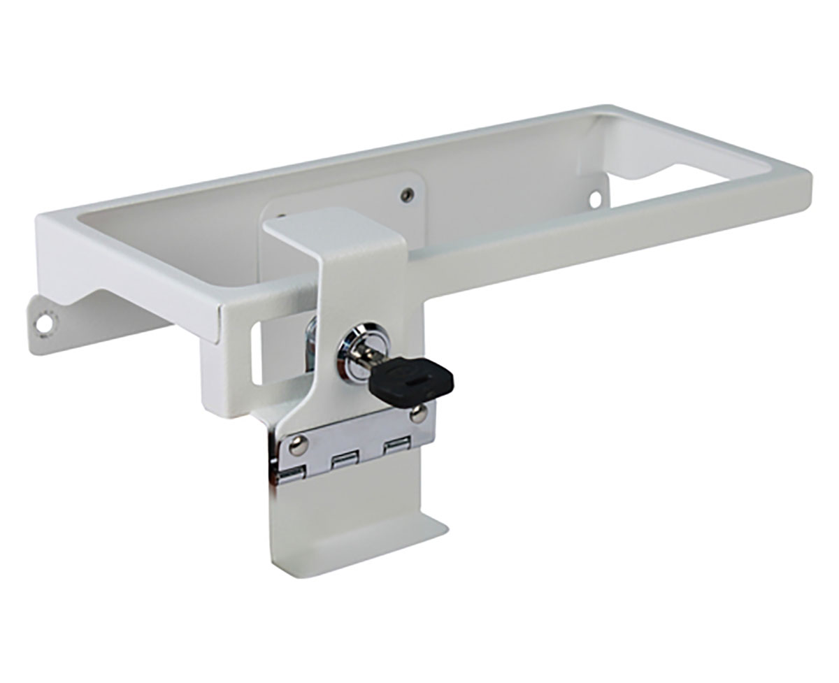 Detecto Metal Sharps Container Holder with Accessory Rail for Rescue Cart