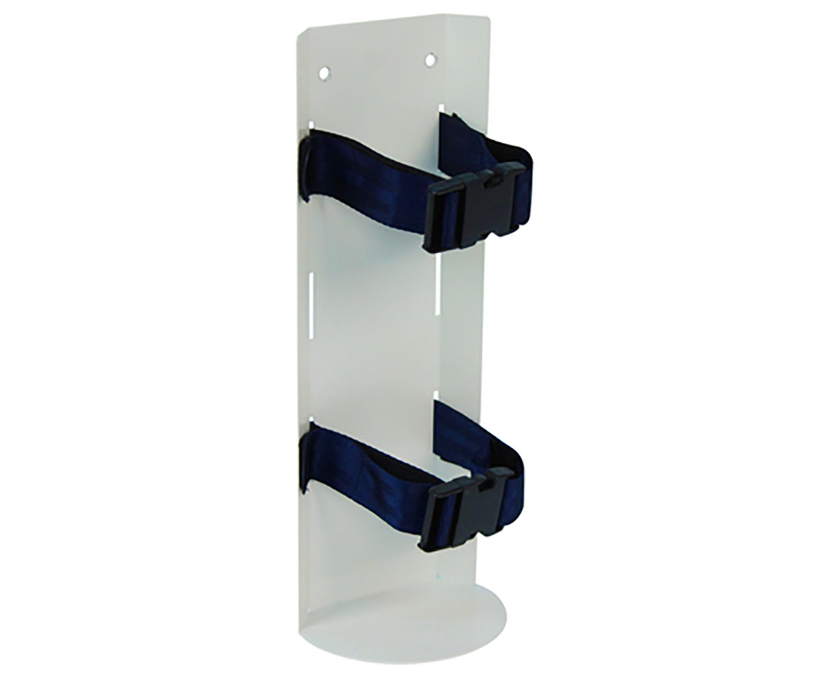 Detecto Oxygen Tank Holder with Accessory Rail for Rescue Cart