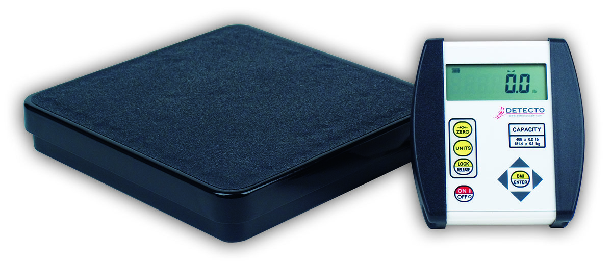 Detecto DR400 Healthcare Scale Digital 400 lb x .2 lb / 180 kg x .1 kg