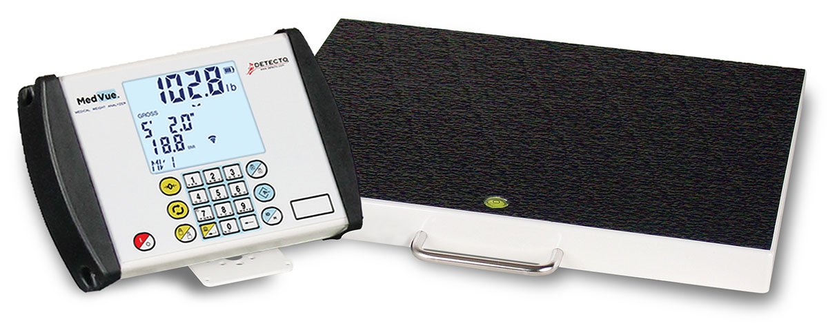 Detecto GP-600 Healthcare Scale Digital Portable 600 lb x .2 lb / 270 kg x .1 kg