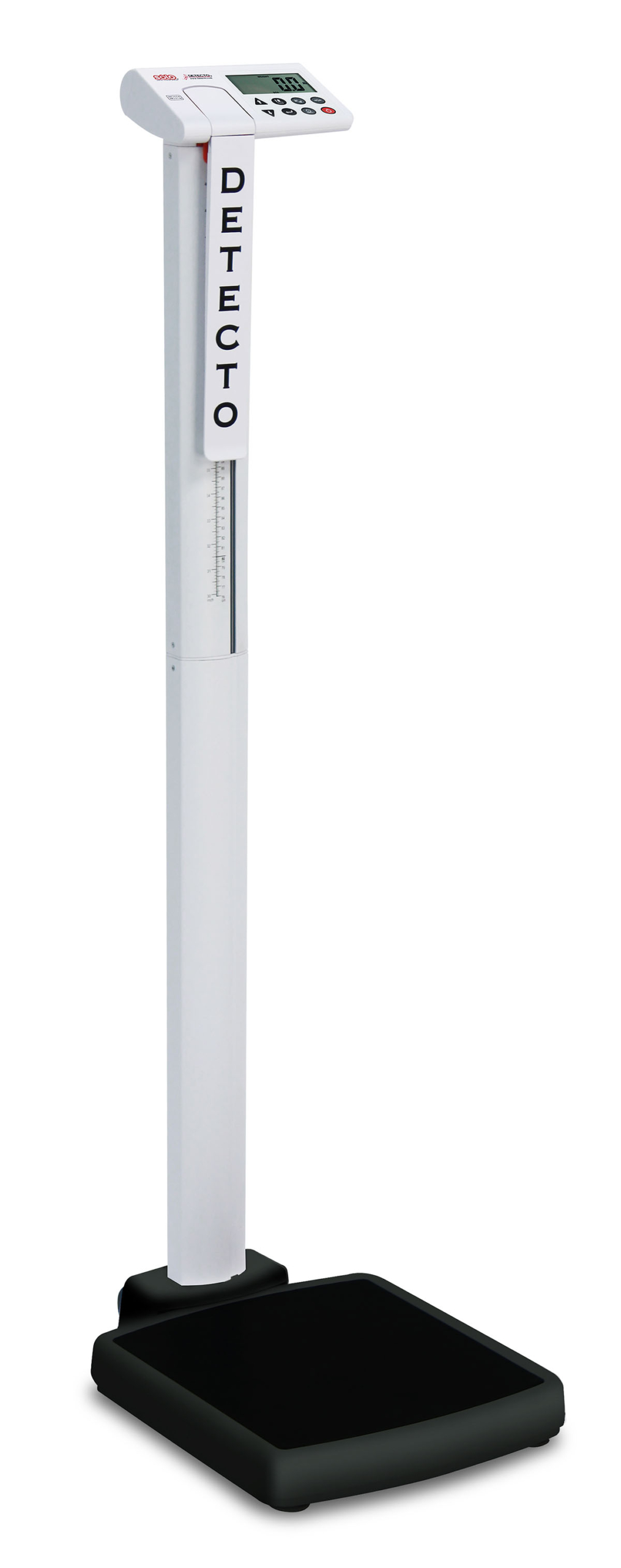 Detecto solo Digital Scale Mechanical Height Rod 550 lb  / 250 kg AC Adapter US