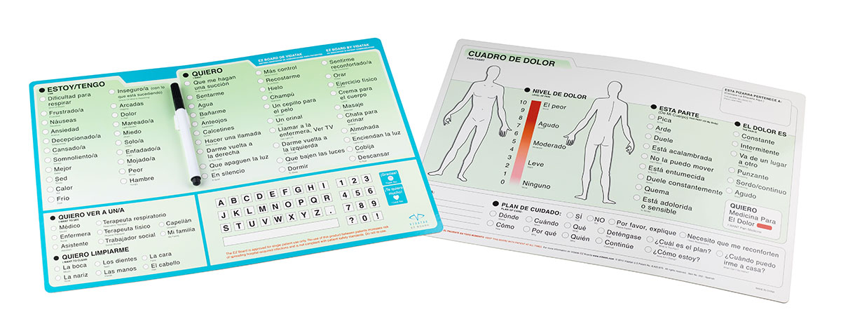 EZ Communication Board Spanish Word Board
