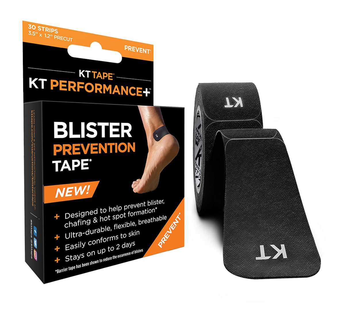 KT Performance+ Blister Prevention Tape (30 each) Black
