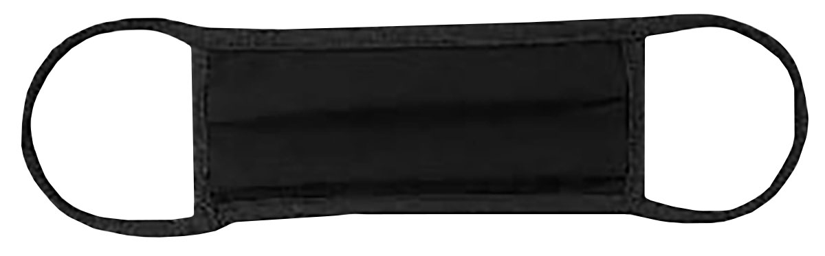 RH Reusable Fabric Face Masks Black Case of 16 (20 packs)
