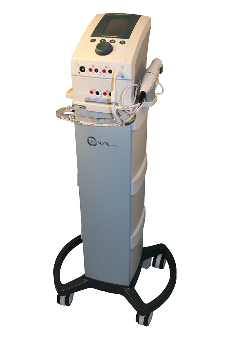 TheraTouch CX4 4-channel stim/ultrasound combo unit cart included