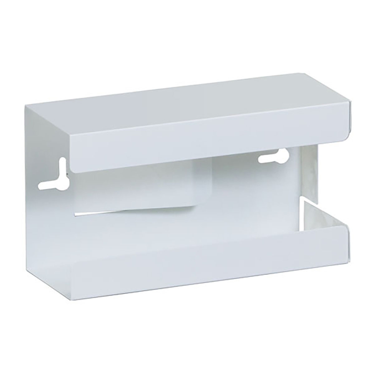 Clinton Glove Box Holder Single White Steel