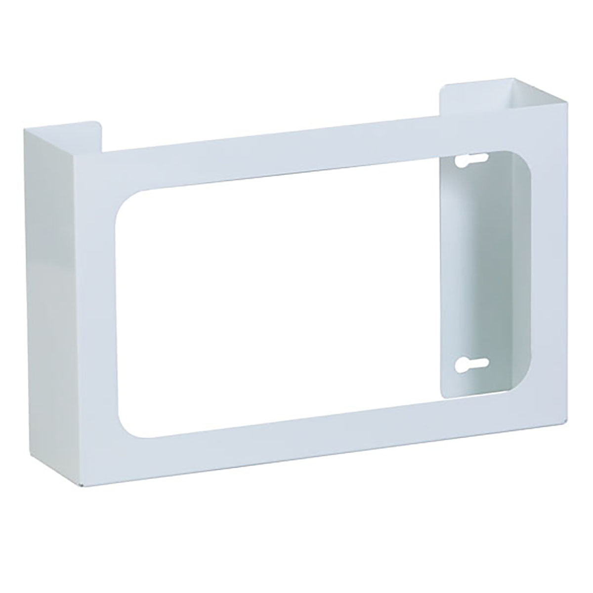 Clinton Glove Box Holder Triple White Steel