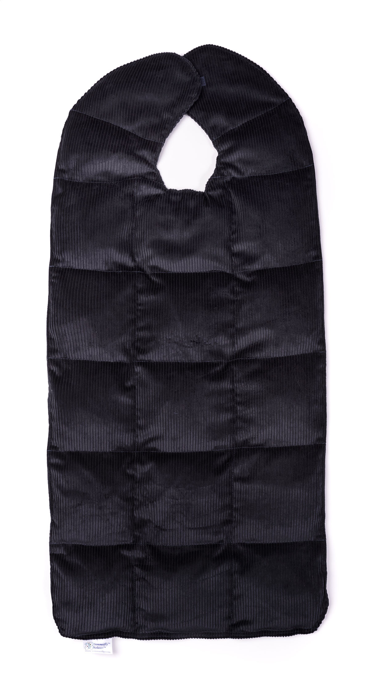 Sommerfly Relaxer Travel Sized Weighted Blanket Navy Blue Corduroy XL