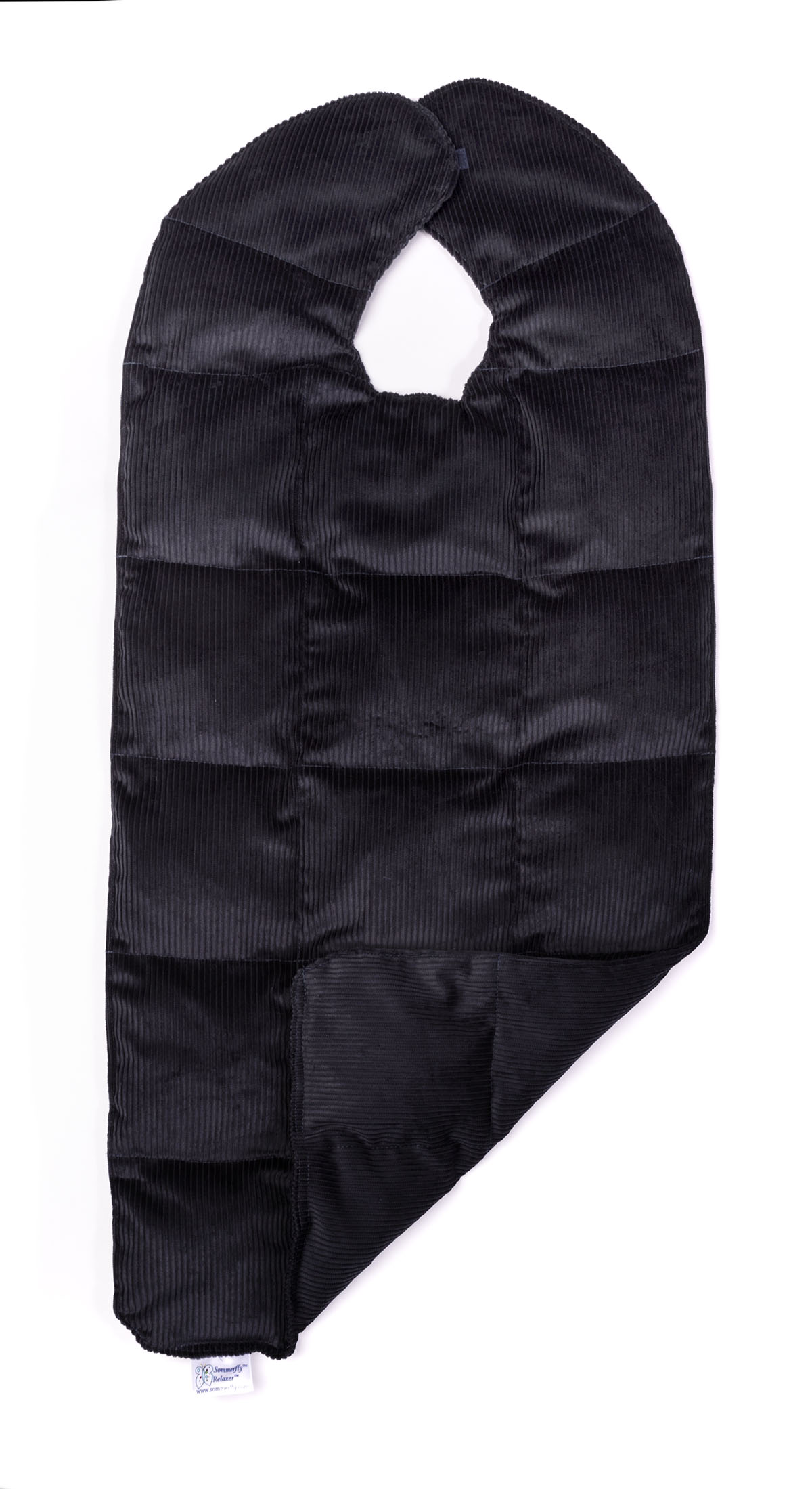 Sommerfly Relaxer Travel Sized Weighted Blanket Cover Navy Blue Corduroy Large
