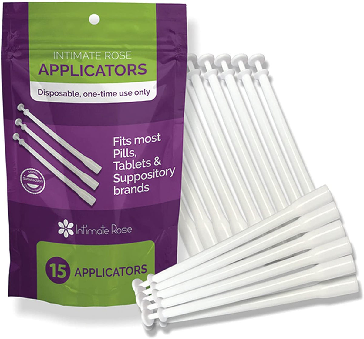 Intimate Rose Disposable Vaginal Suppository Applicators Pack of 15
