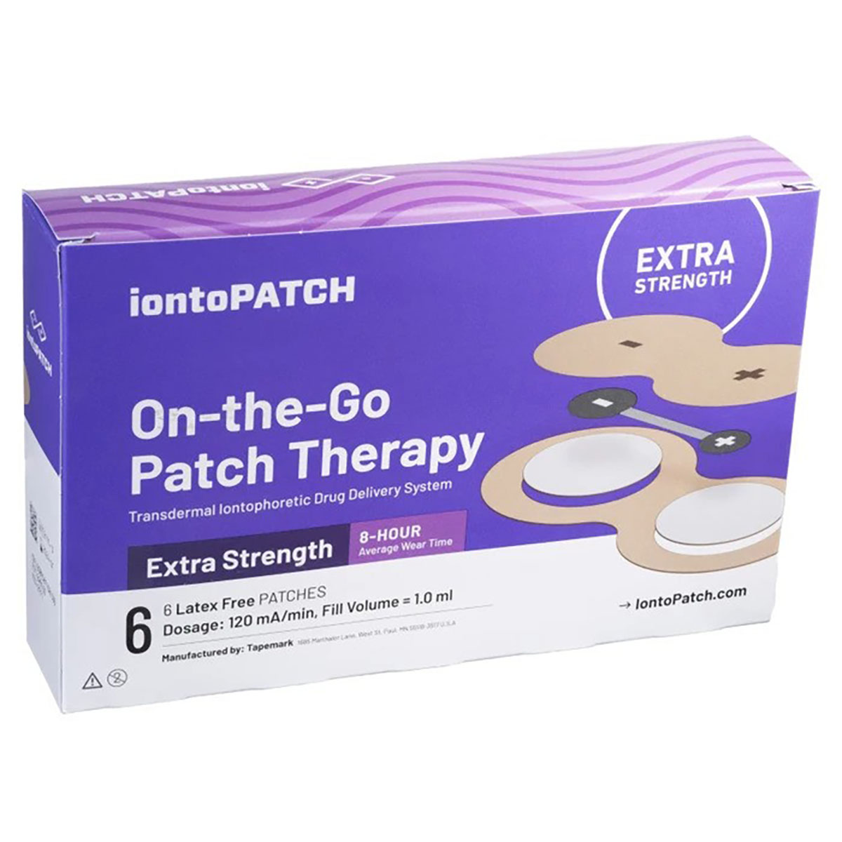 IontoPatch Extra Strength patch/vial 120mA-min pack of 6