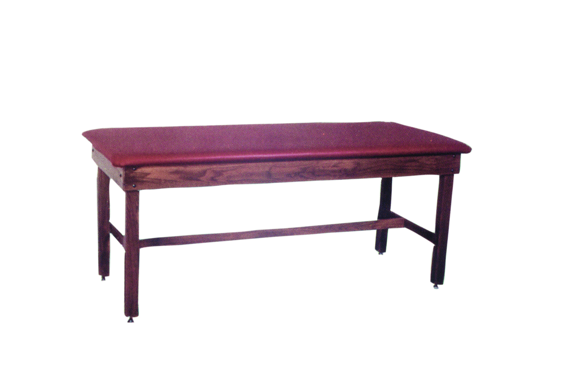 wooden treatment table - H-brace upholstered 78 L x 24 W x 30 H
