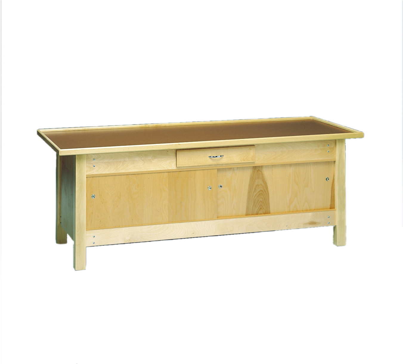 wooden treatment table - enclosures raised rim top 78 L x 30 W x 30 H