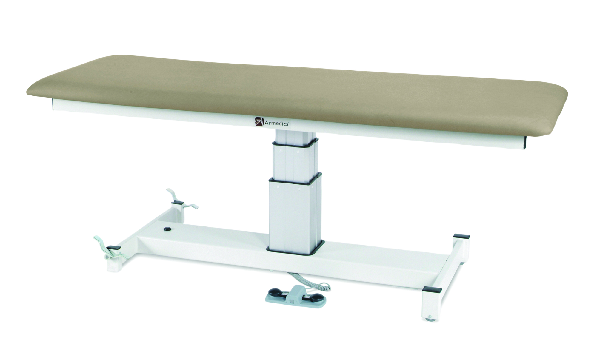 treatment table - electric pedestal hi-low 76 L x 27 W x 24 - 36 H 1-section