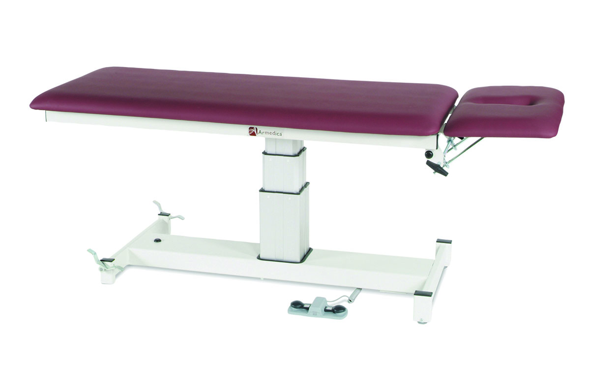 Armedica Treatment Table - Motorized Pedestal Hi-Lo 2 Section